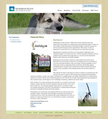 ShoreBank August 2010 Click this image to read the article.