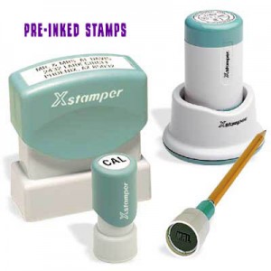 pre-inked stamps