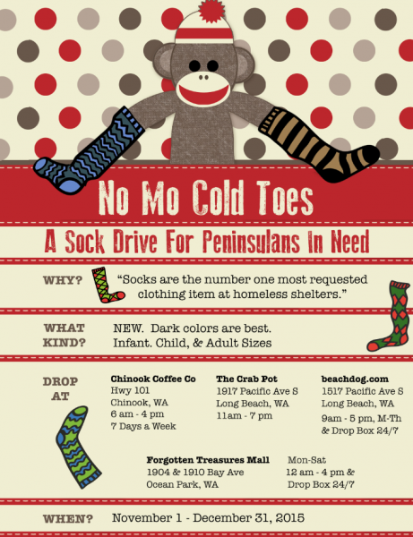 No Mo Cold Toes Sock Drive for Peninsulans In Need